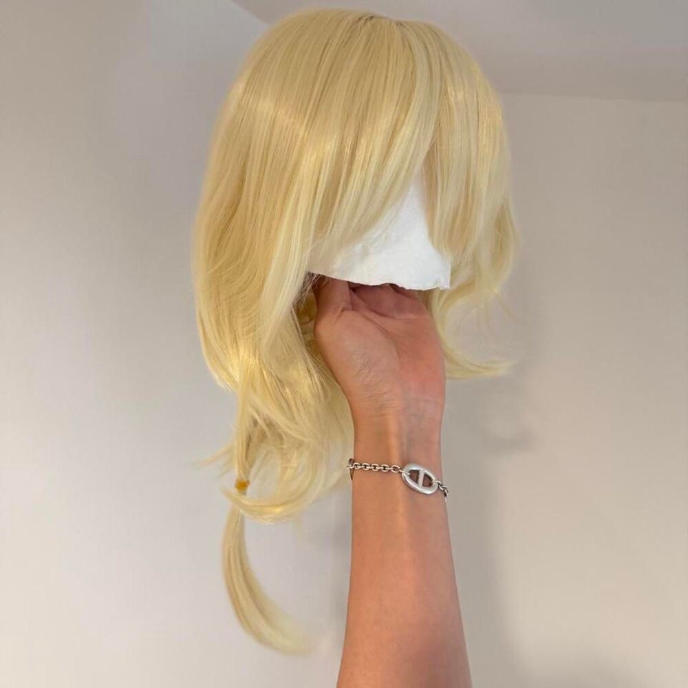 NWT Blonde Anime Cosplay Wig Halloween Costume Wig